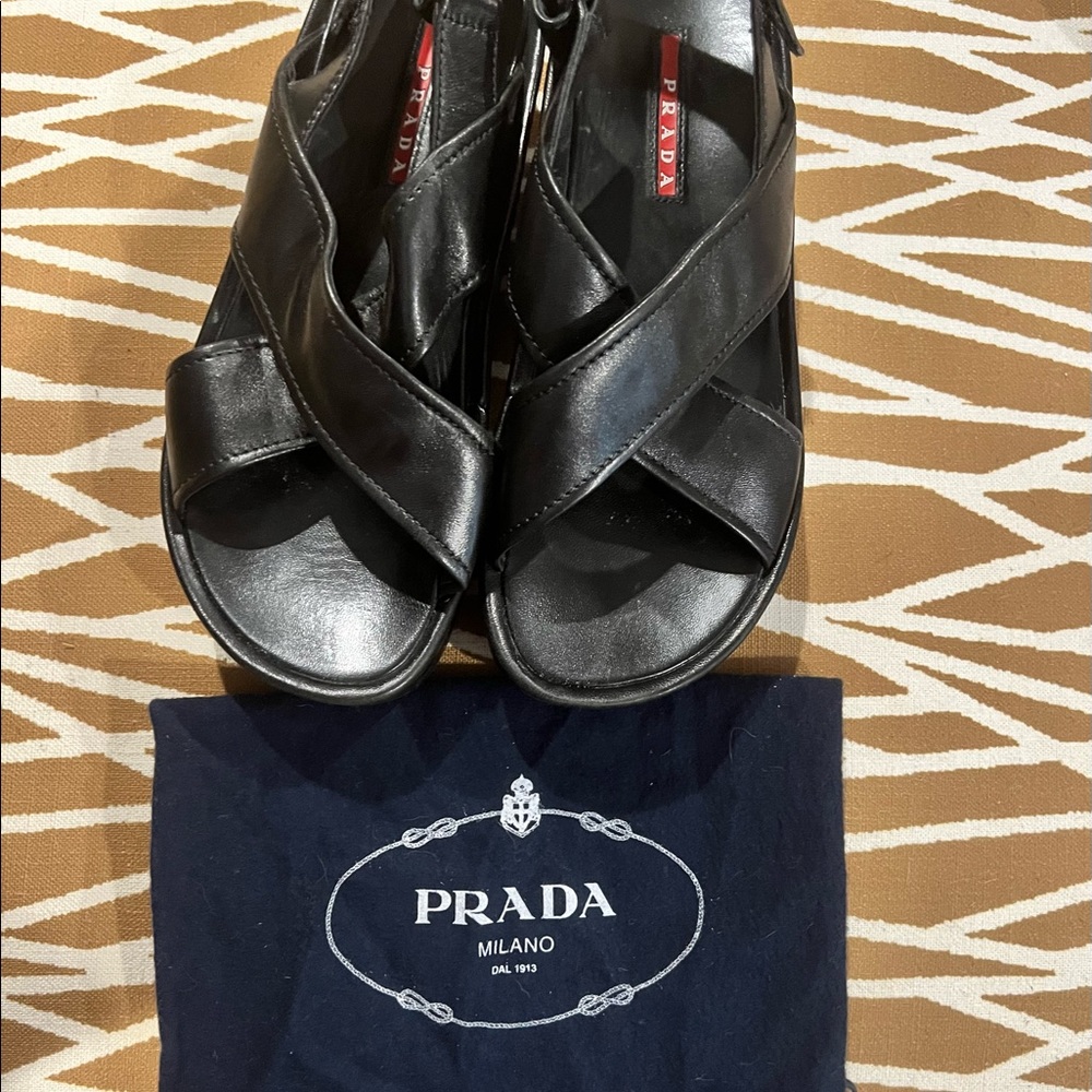 Black Prada Sandals